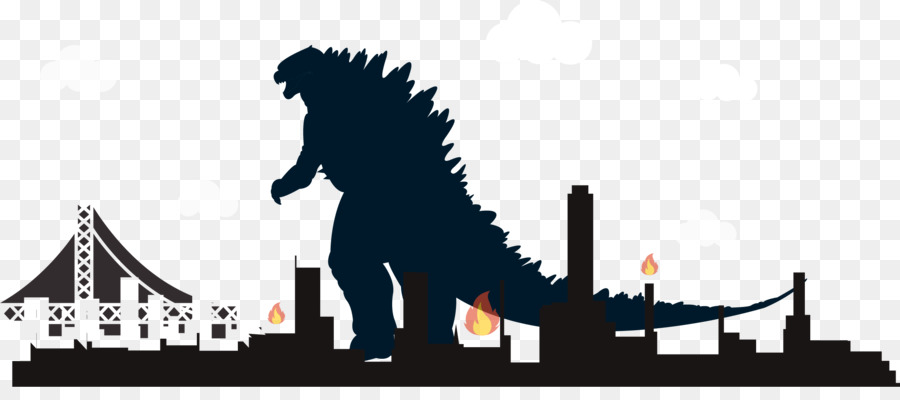 Dinosaur Landslide Icon - Godzilla attacks landslide png download - 2327*1001 - Free Transparent Dinosaur png Download.