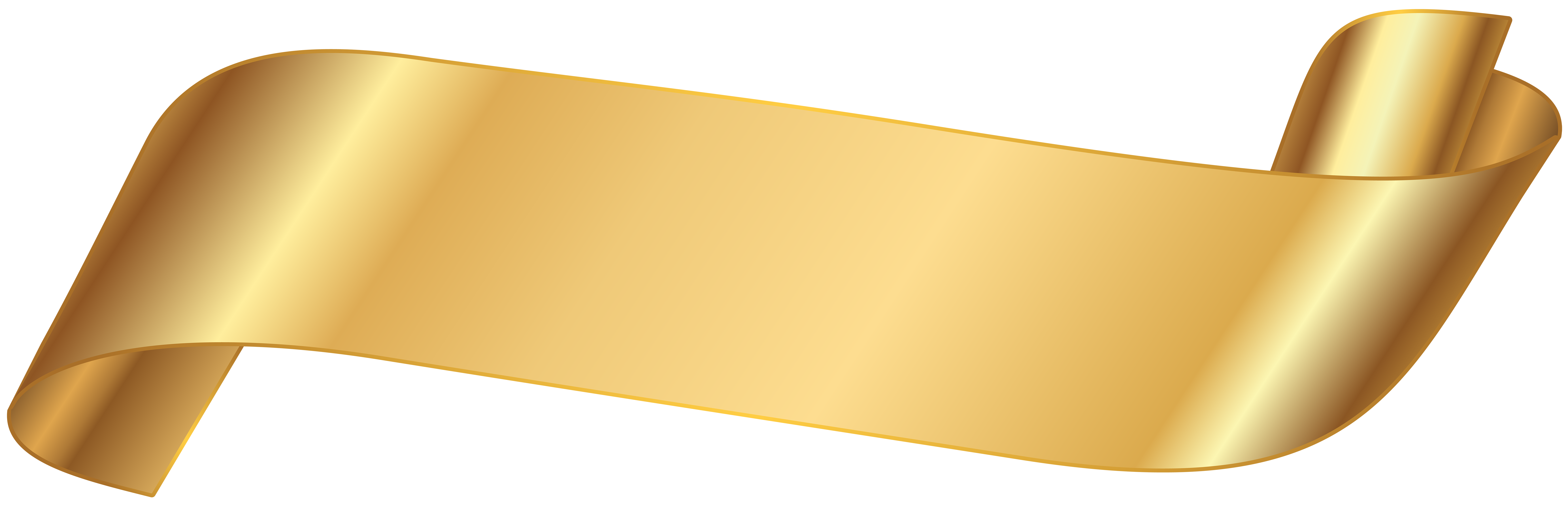 Paper Banner Clip art - gold ribbon png download - 8000*2576 - Free