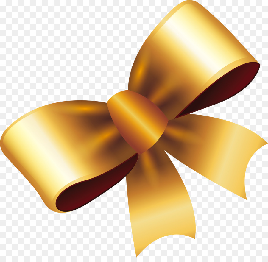 Ribbon Gold Gift - Exquisite gold bow png download - 2855*2743 - Free Transparent Ribbon png Download.