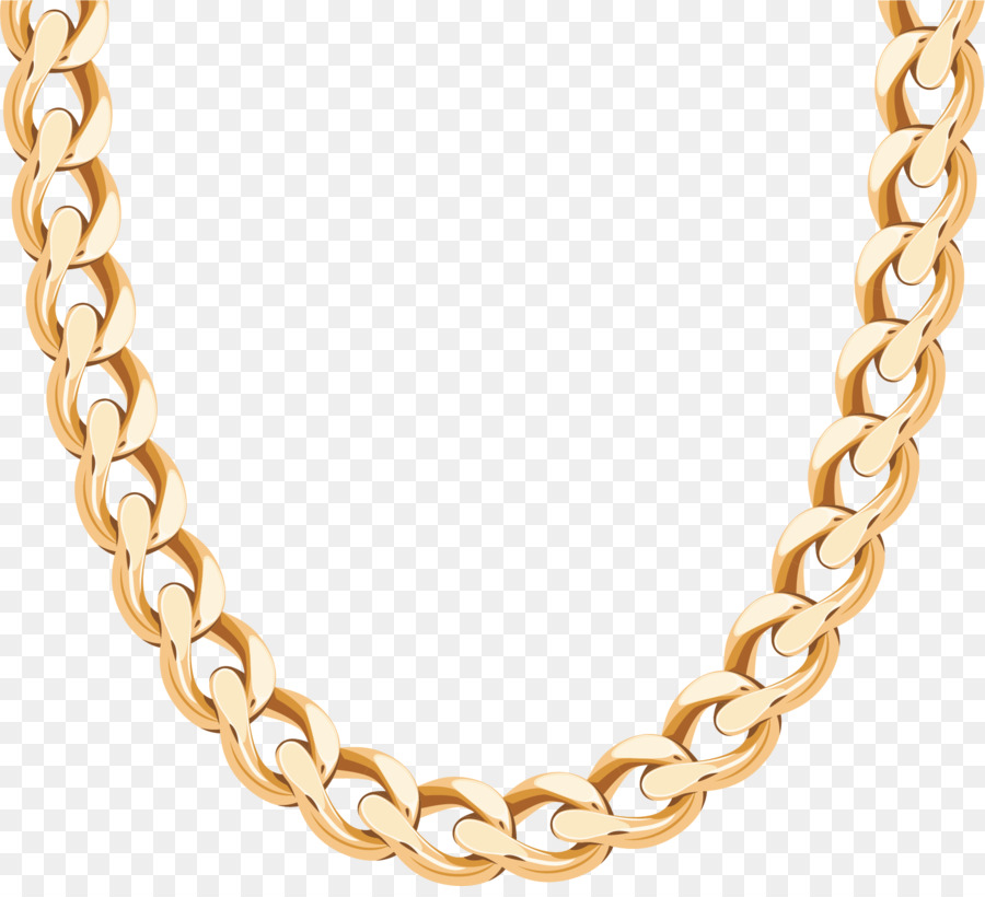 Necklace Chain Gold Earring - Vector gold chains png download - 1638*1474 - Free Transparent Necklace png Download.