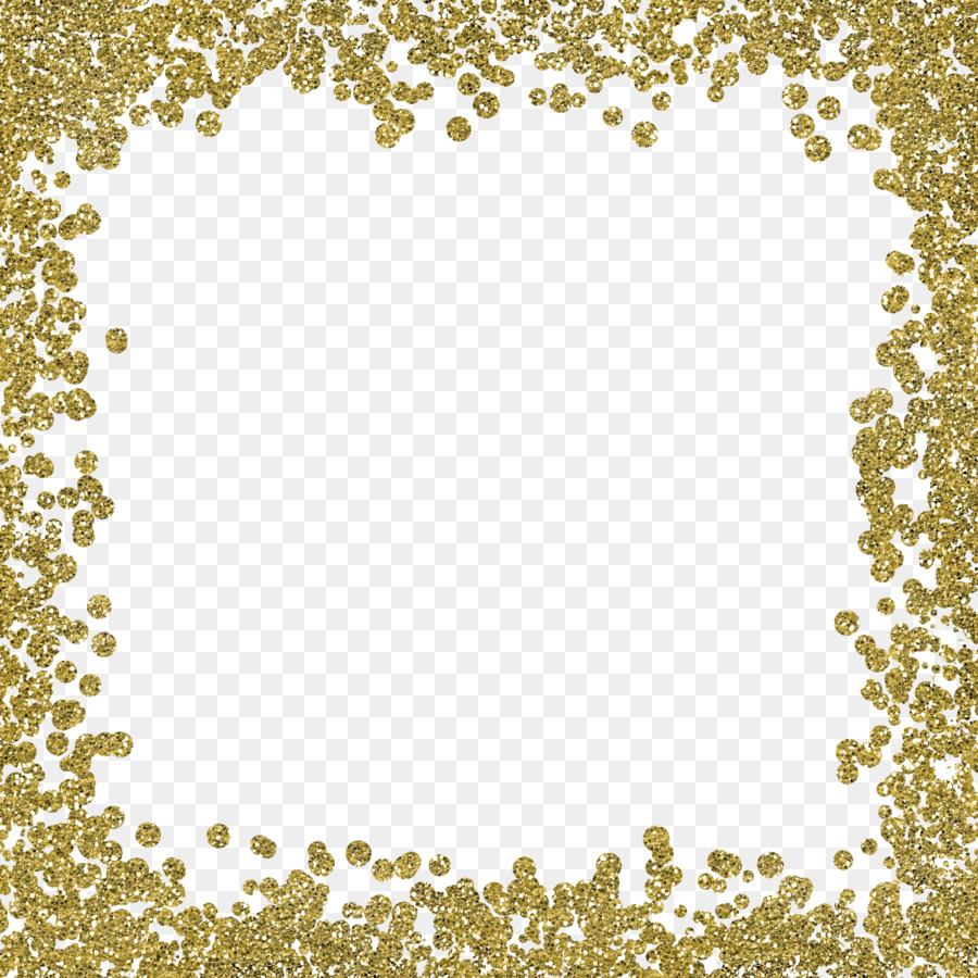 Wedding invitation Gold Glitter Clip art - Gold color border,frame png download - 3600*3600 - Free Transparent Wedding Invitation png Download.