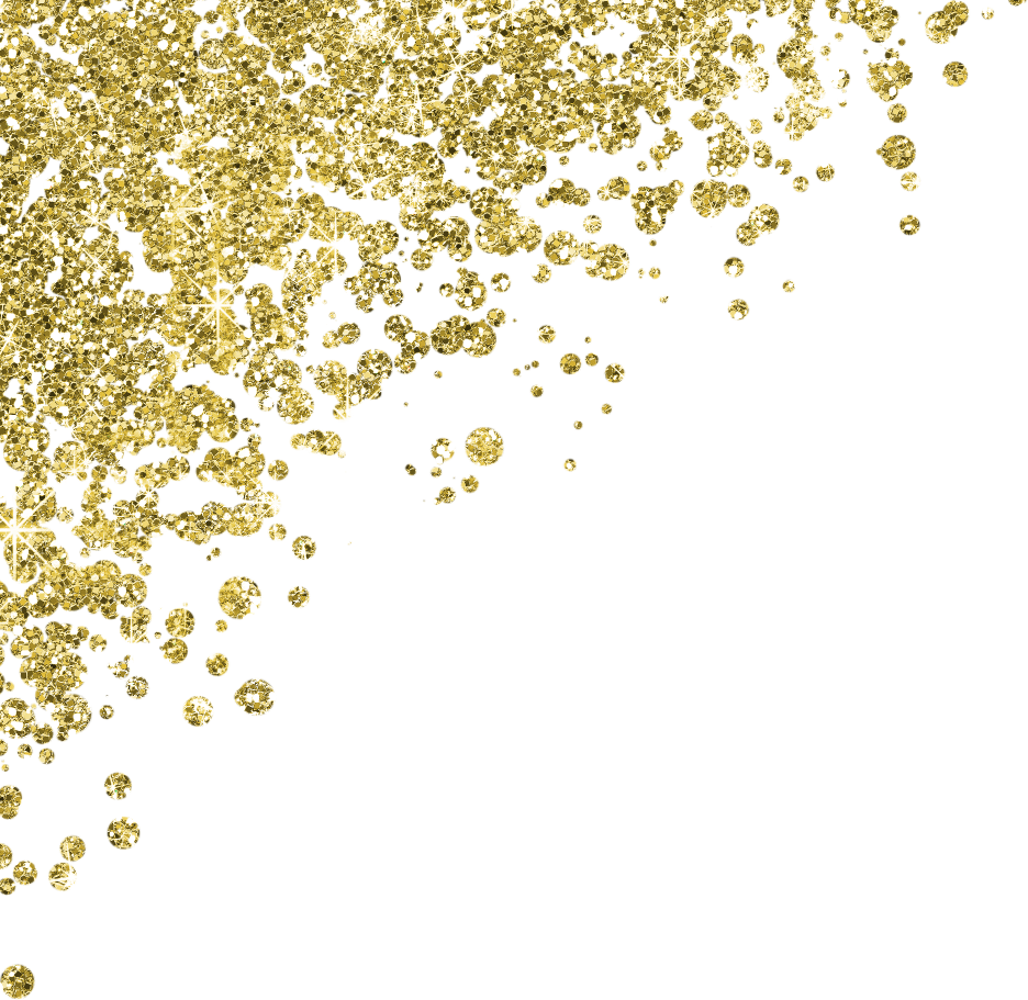 Black Gold Luxury Lantern Gold Glitter Stars Border
