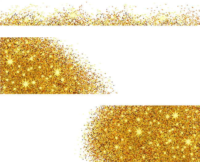 Glitter 3 Gold Sequins Vector Png Download 649525 Free