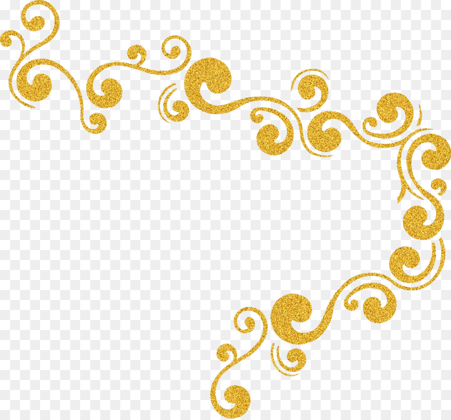 Glitter Gold Clip art - gold border png download - 1107*1030 - Free Transparent  Glitter png Download.