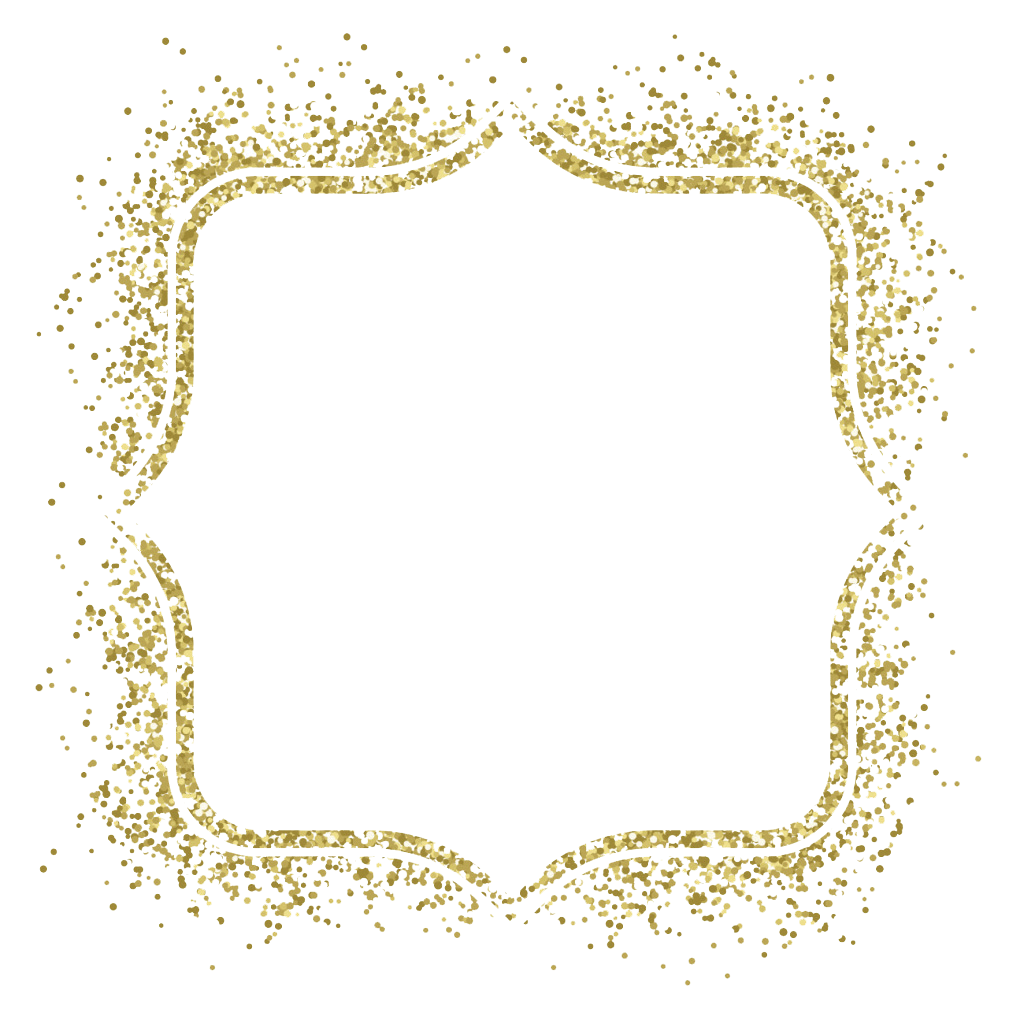 Picture frame Glitter Gold Clip art - Gold frame vector material png