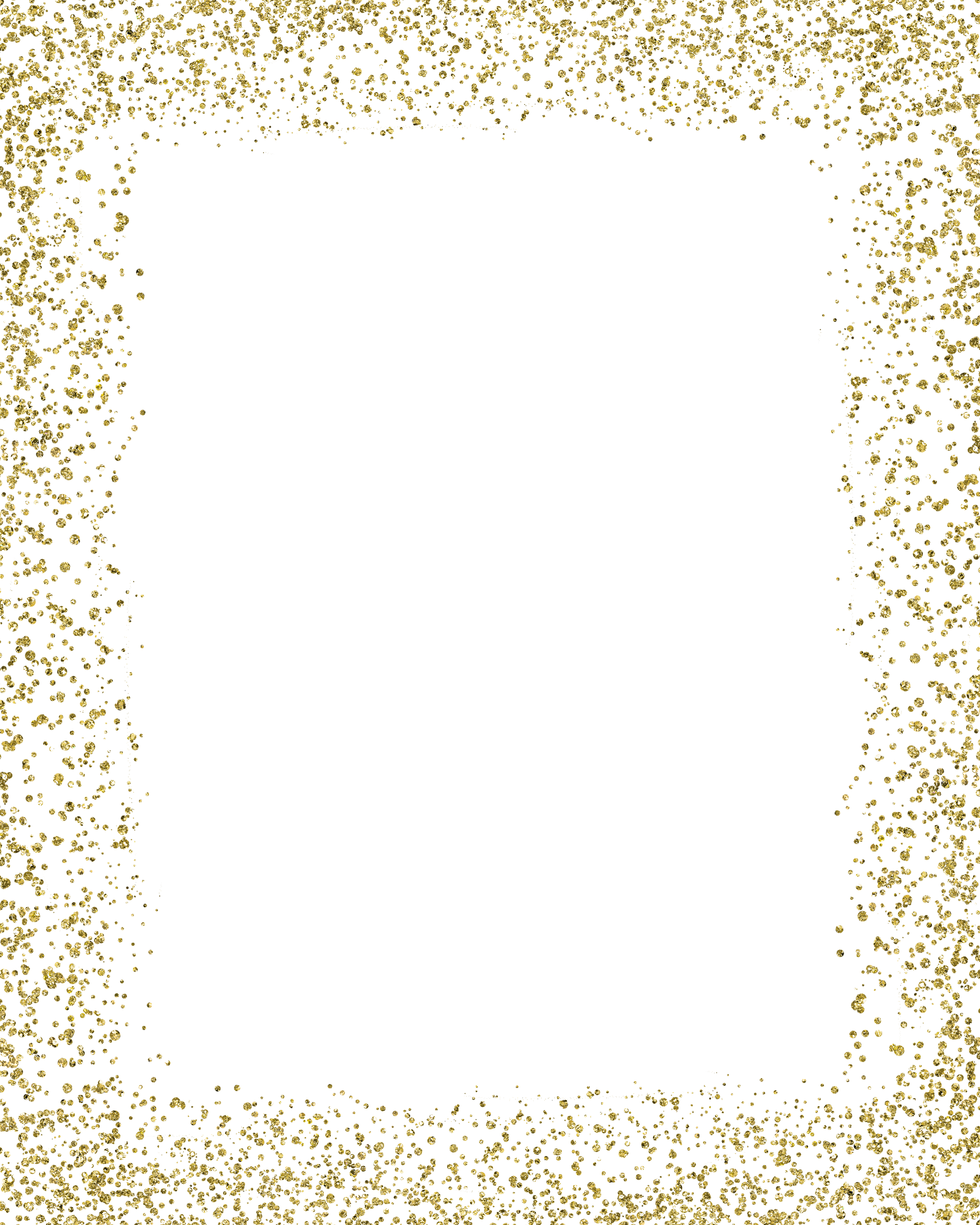Gold Glitter MIME - Gold color border png download - 2400*3000 - Free