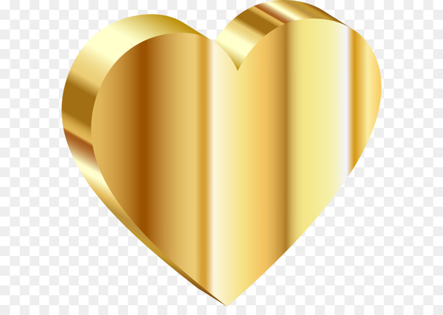 Gold Heart 3D computer graphics Clip art - Gold PNG image png download - 2346*2250 - Free Transparent Gold png Download.