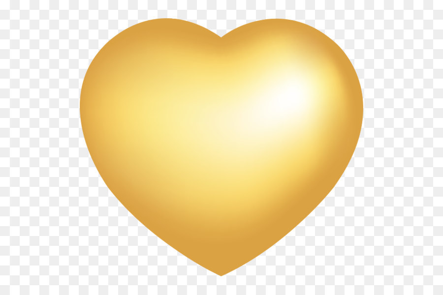 Vector golden heart-shaped metallic luster png download - 683*629 - Free Transparent Yellow png Download.