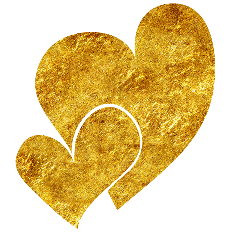 Gold Heart Clipart Clipart Best Images