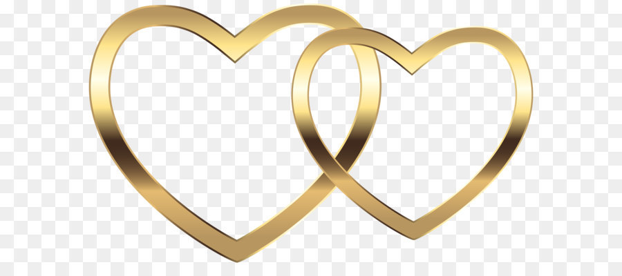 Heart Clip art - Transparent Two Gold Hearts PNG Clip Art Image png download - 8000*4740 - Free Transparent  png Download.