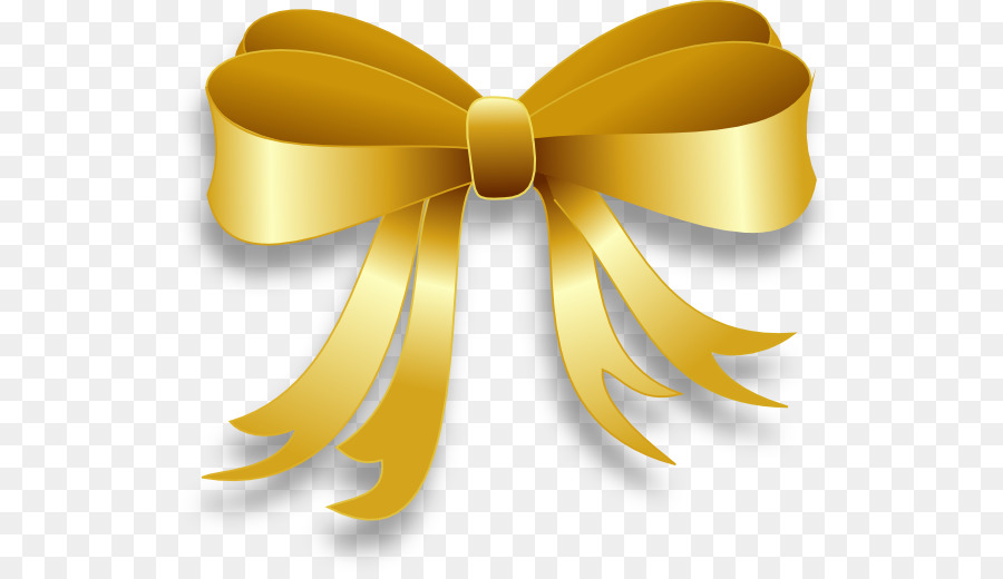 Ribbon Gold Clip art - Gold Ribbon Cliparts png download - 600*516 - Free Transparent Ribbon png Download.