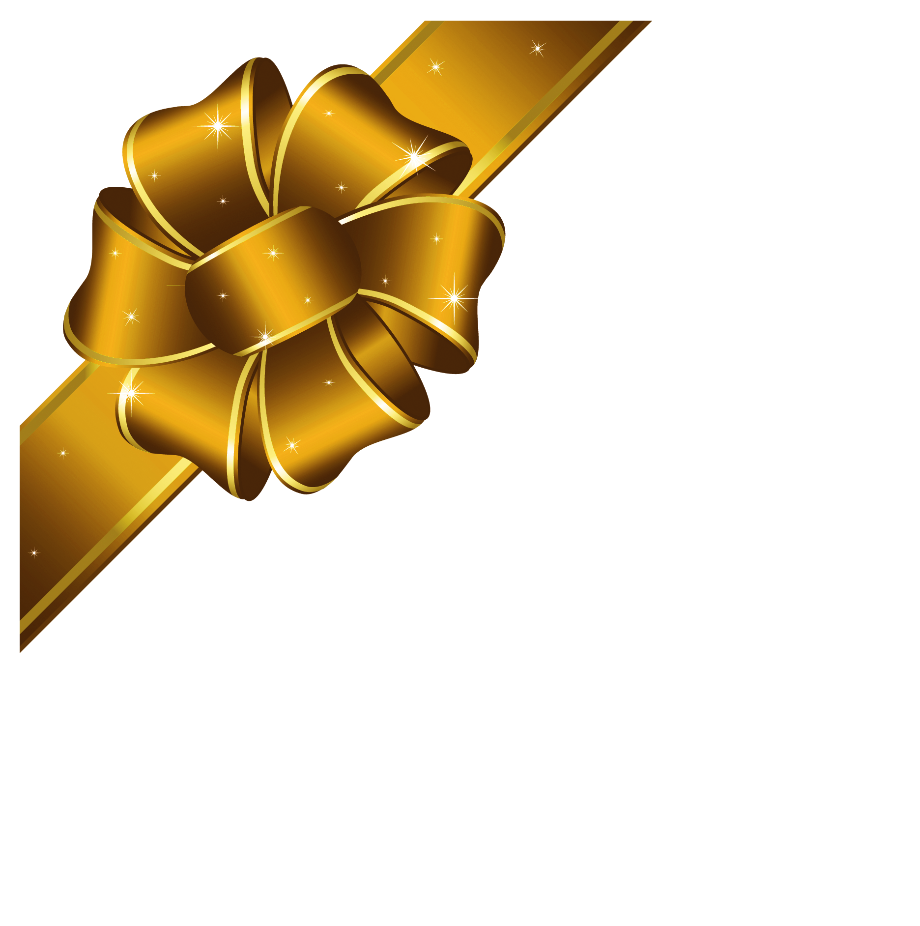 Gold Christmas Ribbon Clip art  Gold Ribbon Cliparts png download