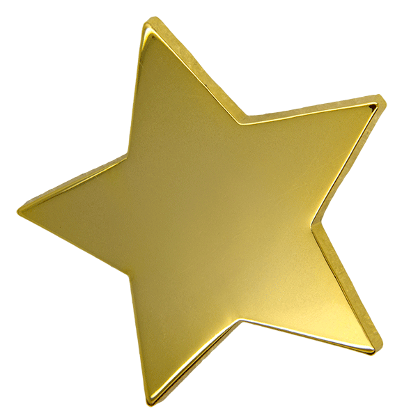 gold star sticker png
