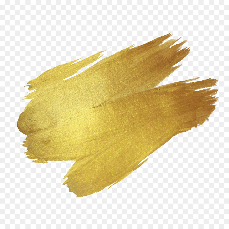 Brush Paint Gold Drawing - Gold paint png download - 1000*1000 - Free Transparent Paint png Download.
