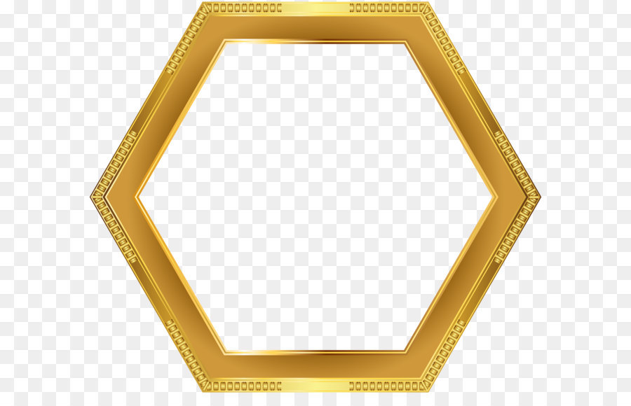 Square Angle Yellow Pattern - Deco Gold Border Frame Transparent PNG Image png download - 5000*4331 - Free Transparent Square png Download.