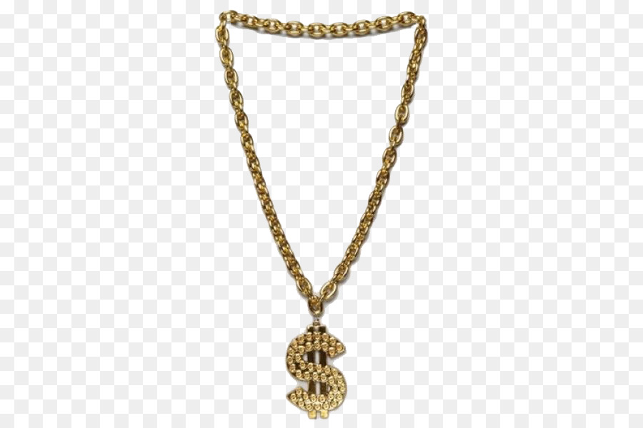 Chain Necklace Bling-bling Jewellery Amazon.com - Thug Life Gold Chain Transparent PNG png download - 600*600 - Free Transparent  png Download.