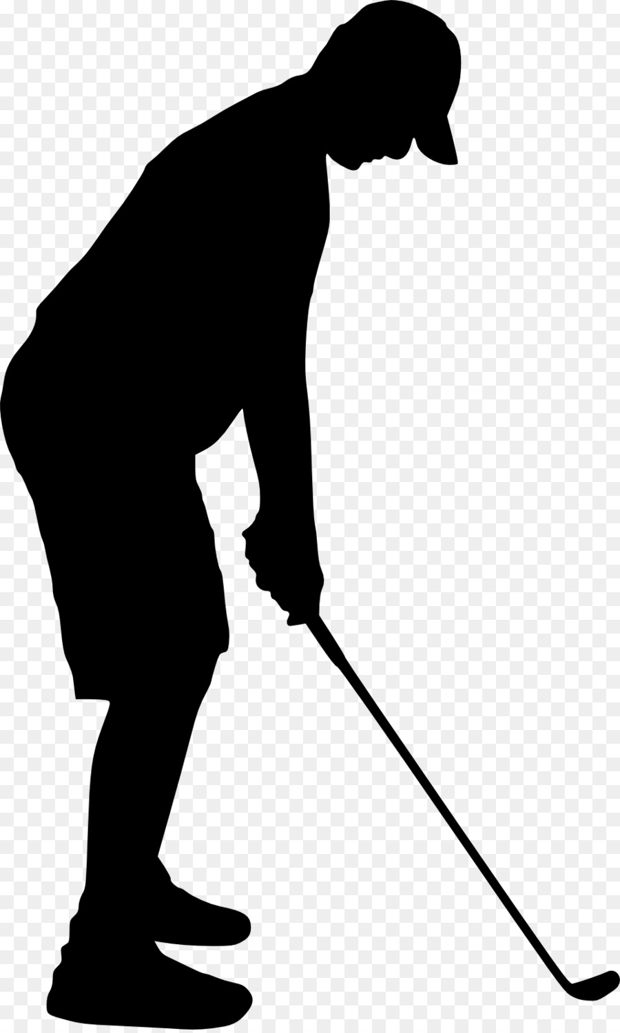 Silhouette Golf Clip art - Silhouette png download - 818*1555 - Free