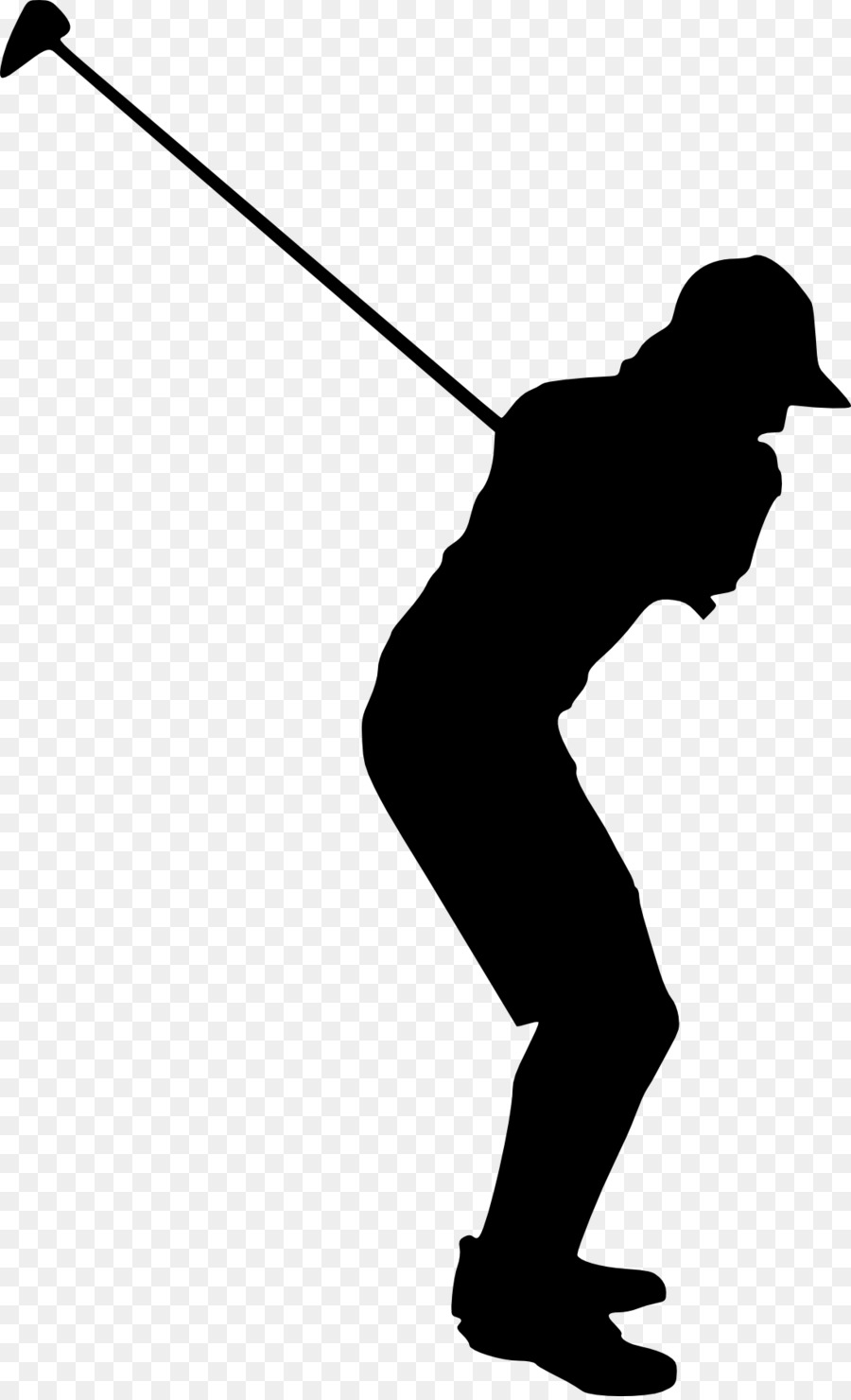 Silhouette Golf Clip art - Silhouette png download - 1096*1798 - Free Transparent  png Download.