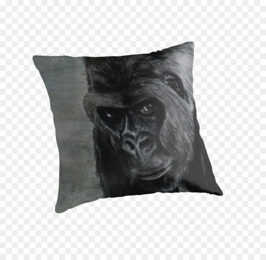 Gorilla Cushion Throw Pillows Snout - gorilla png download - 875*875 - Free Transparent Gorilla png Download.