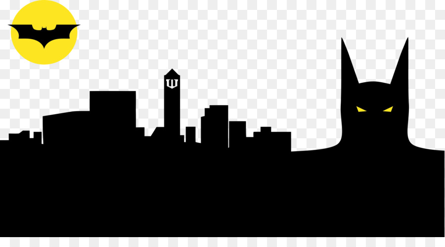 Batman Gotham City Joker Skyline Red Hood - city skyline silhouette png gotham png download - 1499*800 - Free Transparent Batman png Download.