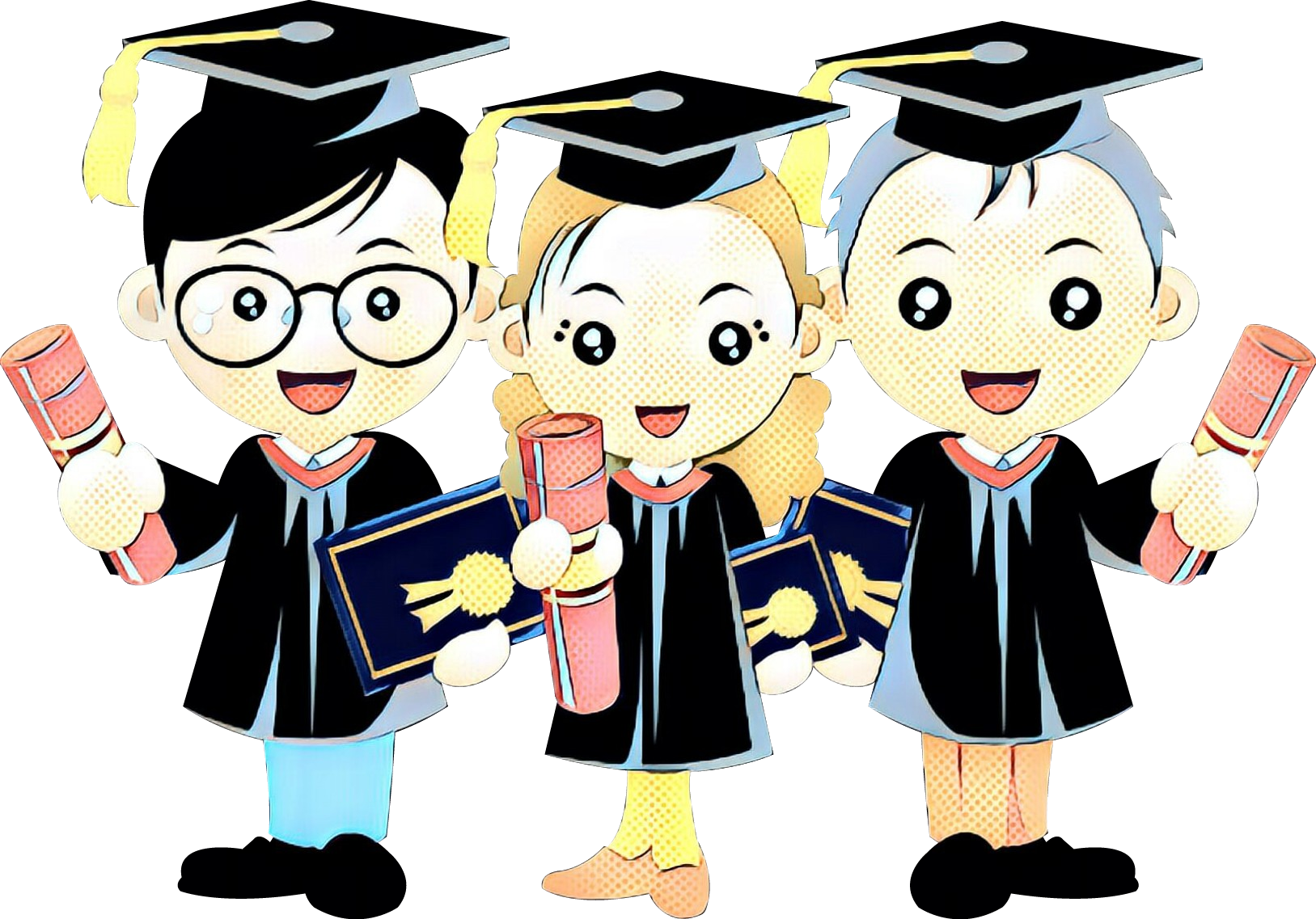 Drawing Graduation ceremony Cartoon Portable Network Graphics - png  download - 1627*1137 - Free Transparent Drawing png Download. - Clip Art  Library