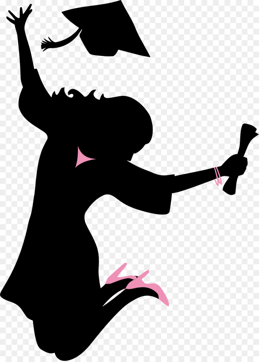 Graduation ceremony Clip art Silhouette Image Vector graphics - Silhouette png download - 1000*1396 - Free Transparent Graduation Ceremony png Download.