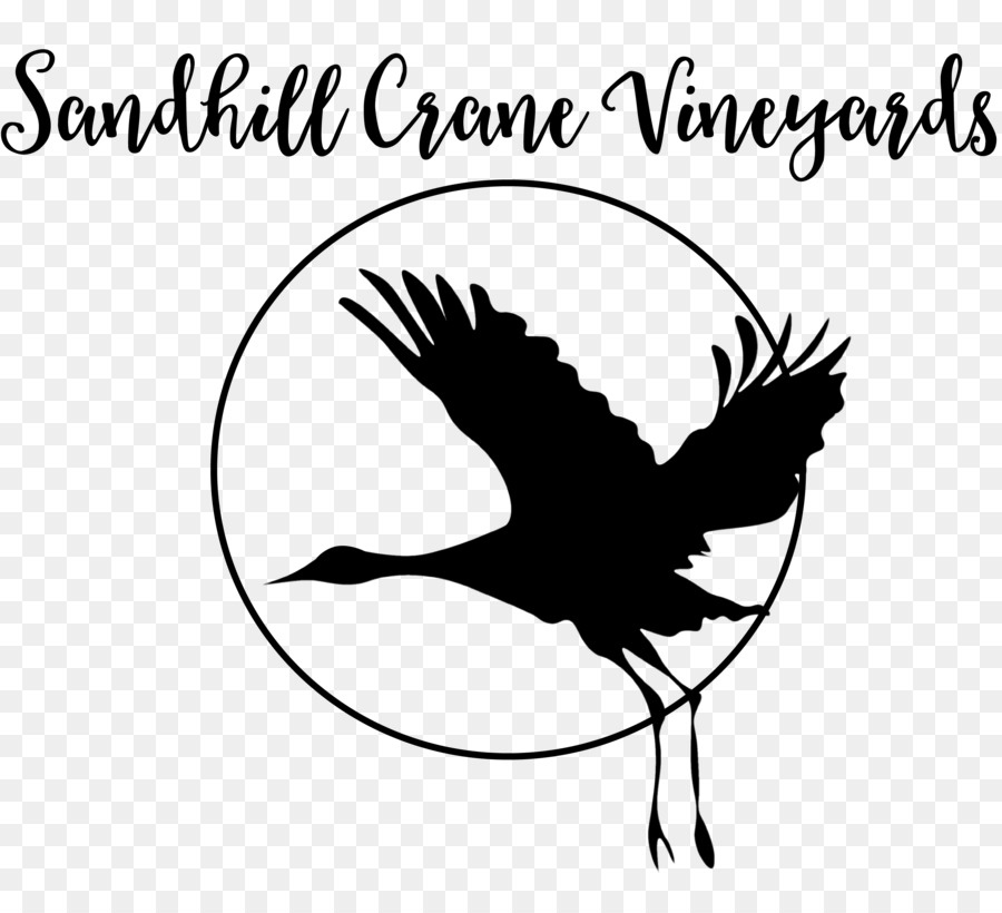 Sandhill Crane Vineyards Wine Common Grape Vine Logo - crane png download - 3018*2733 - Free Transparent Crane png Download.