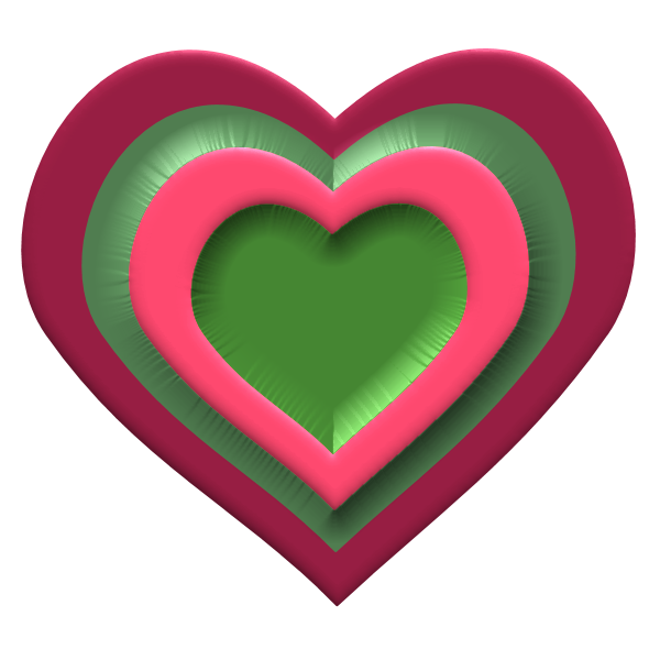 Green Heart Different Clipart Png Download 600600 Free