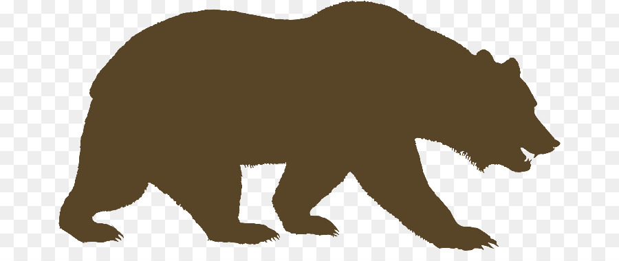 Grizzly bear Vector graphics Silhouette American black bear - grizzly bear drawing png transparent png download - 731*365 - Free Transparent Bear png Download.
