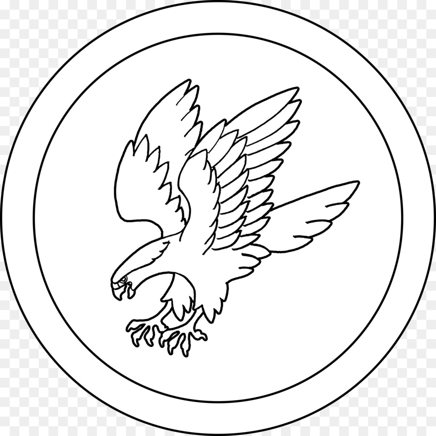 Drawing Falcon Silhouette Heraldry - Heraldic png download - 2000*2000 - Free Transparent  png Download.