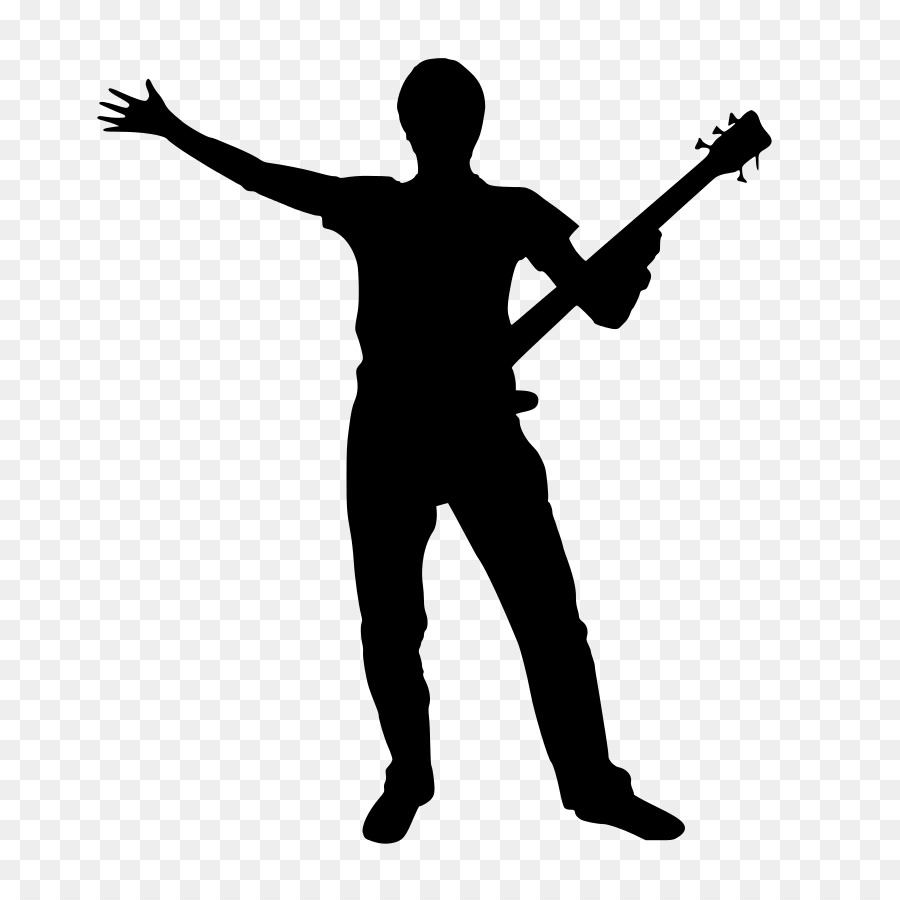 Silhouette Bass guitar Musical ensemble - Silhouette png download - 766*885 - Free Transparent Silhouette png Download.