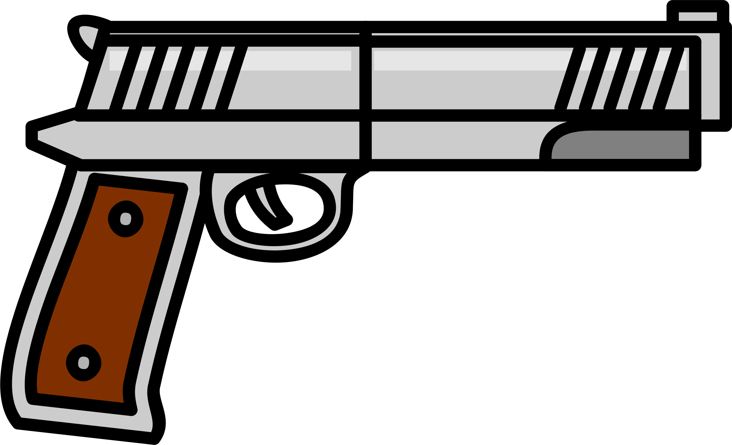 Weapon Firearm Pistol Revolver Clip art - hand gun png download - 2400*
