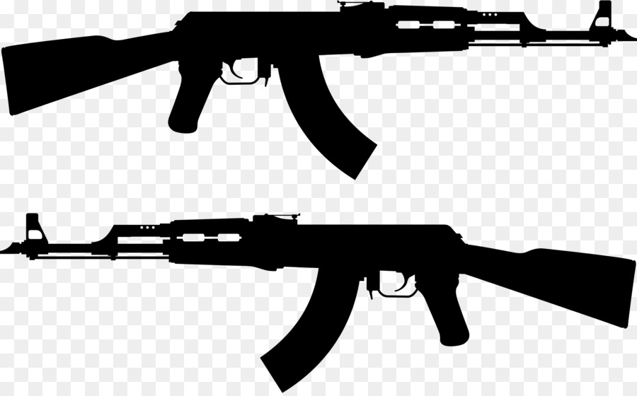 AK-47 Firearm Clip art - gun png download - 2400*1483 - Free Transparent  png Download.