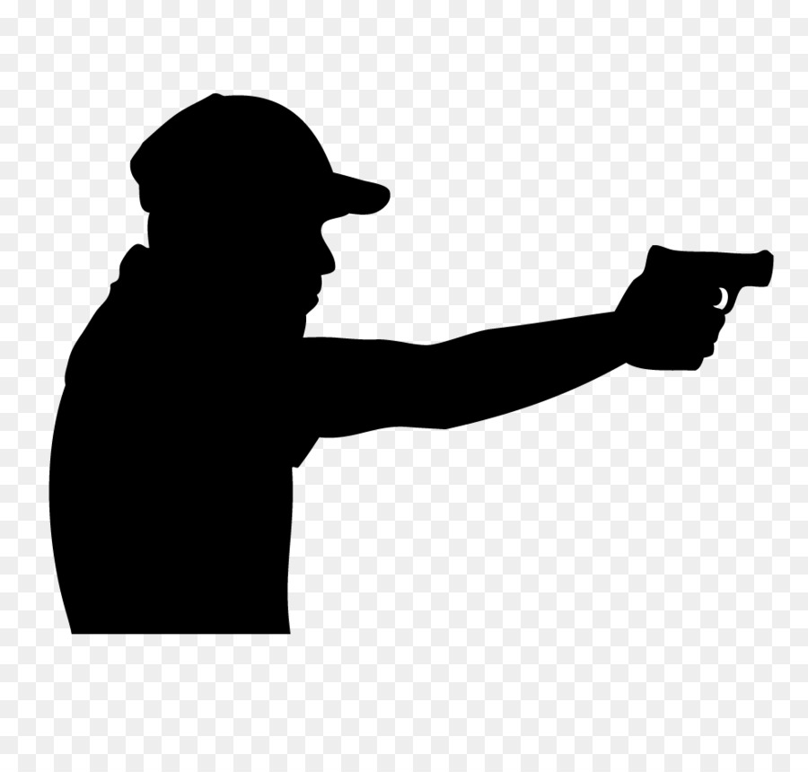 Firearm Pistol Silhouette Clip art - gunshot png download - 900*666 - Free Transparent  png Download.