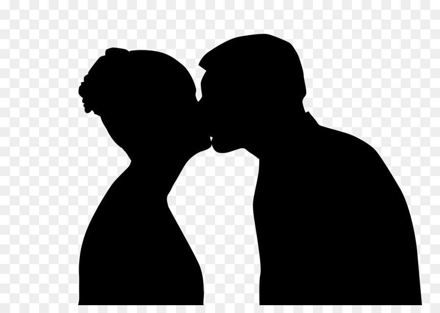 Silhouette Drawing Clip art - kiss png download - 2400*1663 - Free Transparent Silhouette png Download.