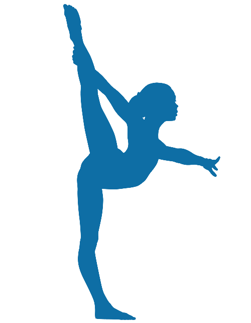 Artistic Gymnastics Silhouette Balance Beam Clip Art Gymnastics