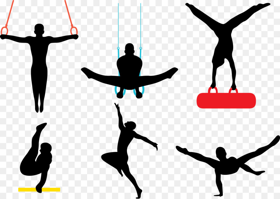 Artistic gymnastics Silhouette Female - Vector Gymnastics png download - 2803*1989 - Free Transparent Gymnastics png Download.