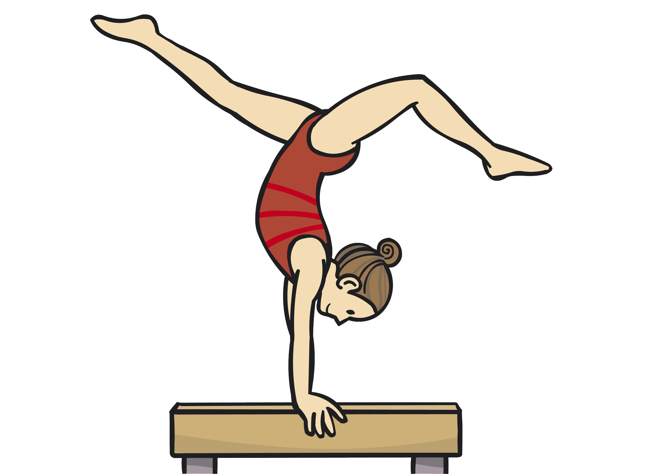 Gymnastics Balance Beam Gymnastics Png Download 21961591 Free