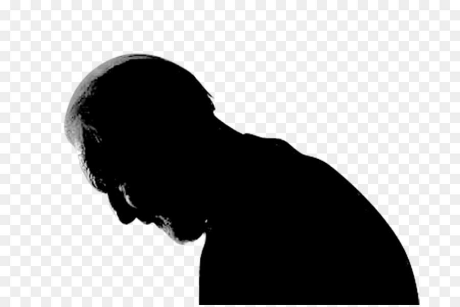 Silhouette Black and white - Bow thoughtful man silhouette png download - 1887*1250 - Free Transparent Silhouette png Download.