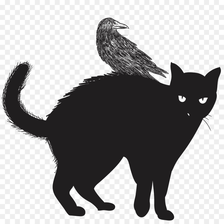 Black cat Felidae Halloween Clip art - Vector black cat png download - 1200*1200 - Free Transparent Cat png Download.