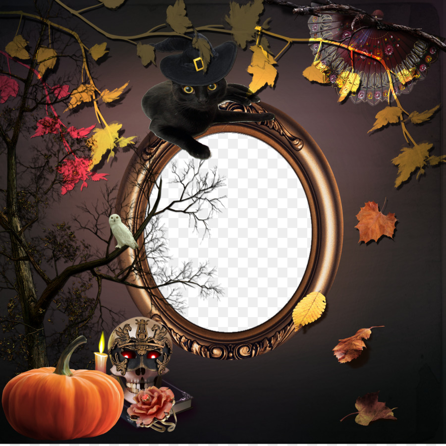 Halloween Photo Editor - Scary Face Makeup - Transparent Background Frame Halloween Png png download - 1600*1600 - Free Transparent Halloween  png Download.