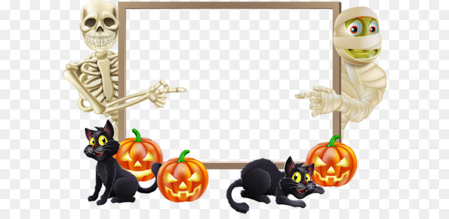Halloween Landscape Trick-or-treating Clip art - Frame png download - 798*528 - Free Transparent Halloween  png Download.