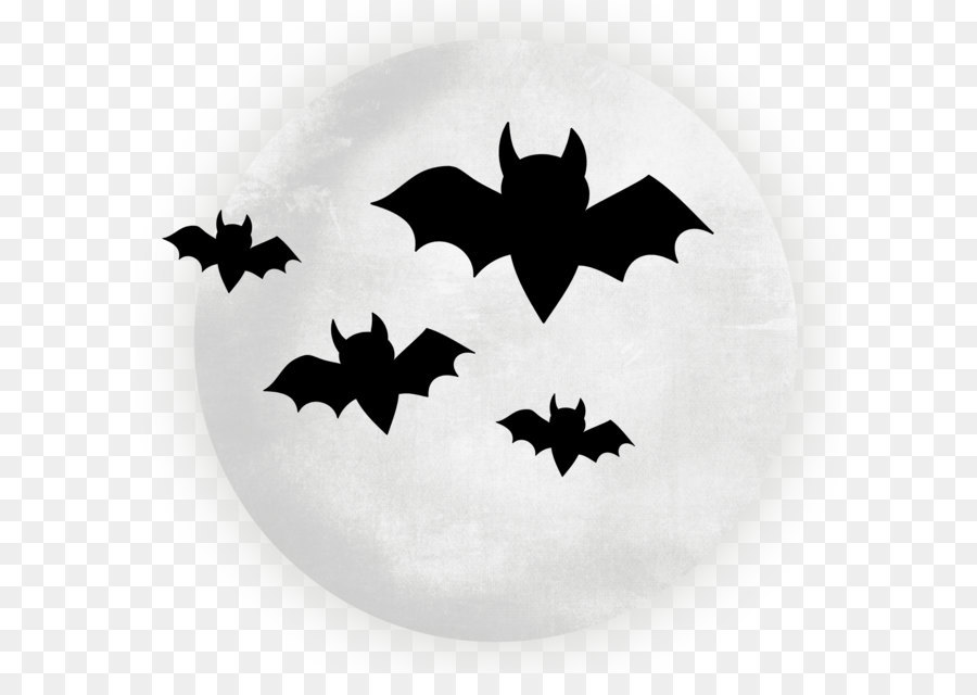 Halloween Clip art - Large Transparent Moon with Bats Halloween Clipart png download - 2302*2196 - Free Transparent Haunted House png Download.