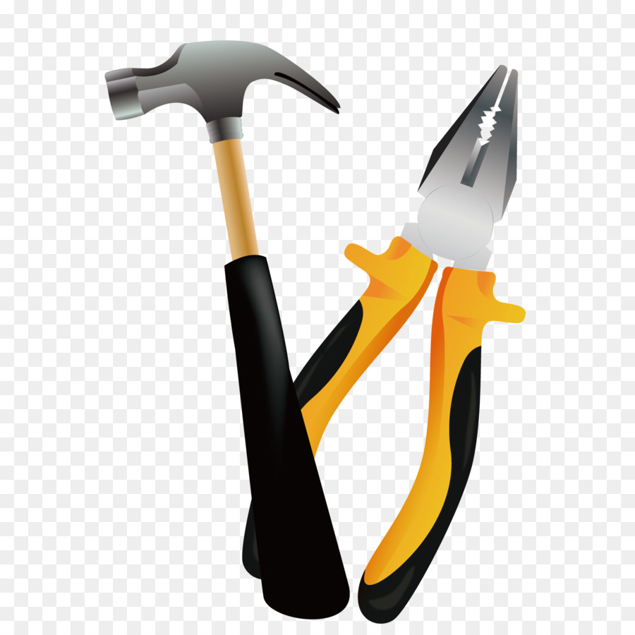 Hammer Euclidean vector Tool - Vector nail hammer png download - 1600*1600 - Free Transparent Hammer png Download.