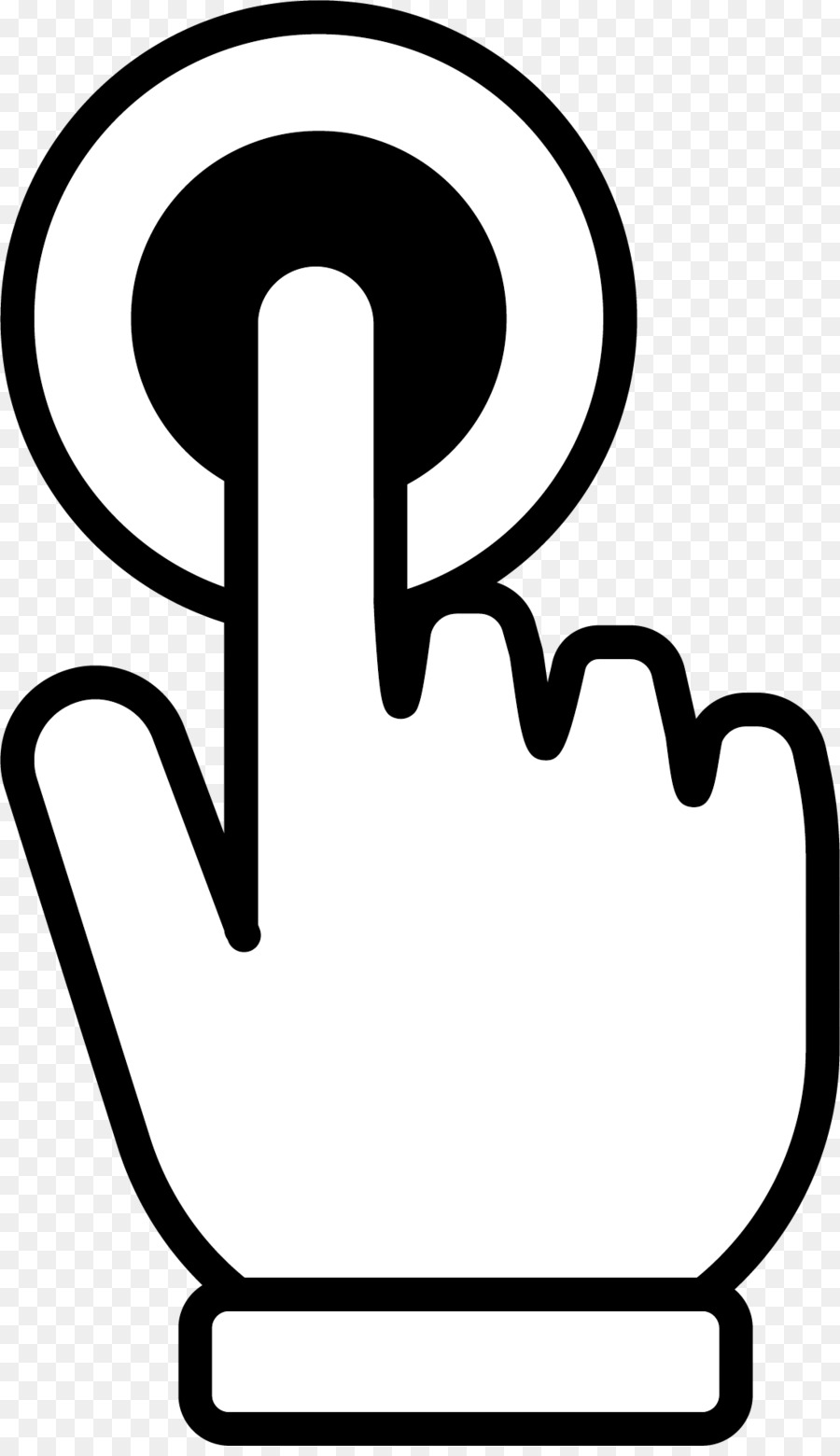 Computer mouse Cursor Icon - Click the hand symbol png download - 1100*1893 - Free Transparent Computer Mouse png Download.