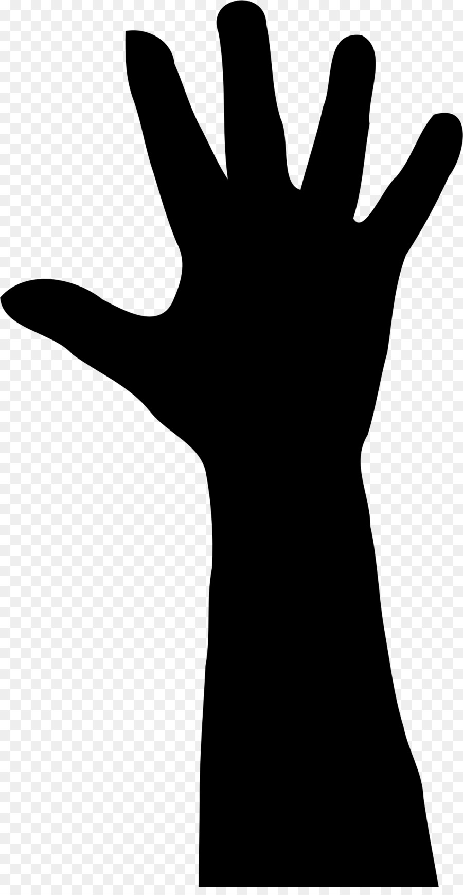 Silhouette Hand Clip art - arm png download - 1147*2197 - Free Transparent Silhouette png Download.