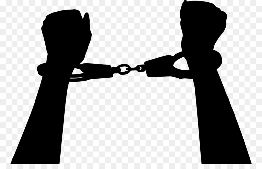 Handcuffs Clip art Illustration Silhouette - handcuff art png download - 830*564 - Free Transparent Handcuffs png Download.
