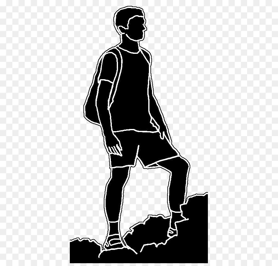 Silhouette Homo sapiens Drawing Hand Climbing - handsome men silhouettes png download - 447*851 - Free Transparent Silhouette png Download.