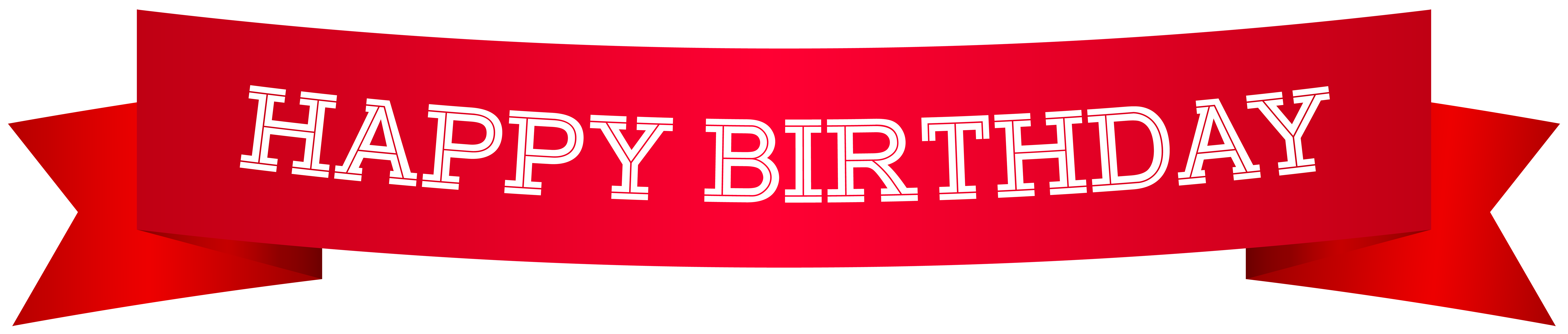 Banner Birthday Clip art - Happy Birthday Banner Red PNG Clip Art Image
