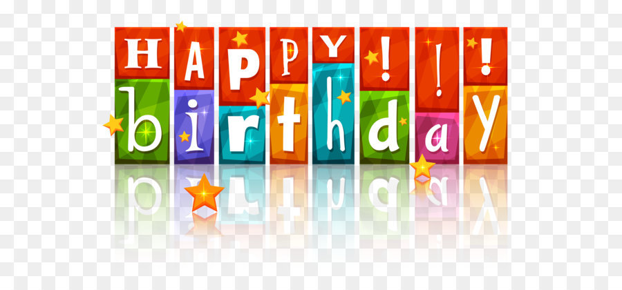 Birthday cake Happy Birthday to You Clip art - Transparent Colorful Happy Birthday with Stars PNG Image png download - 3680*2335 - Free Transparent Birthday Cake png Download.